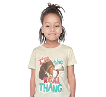 Load image into Gallery viewer, I'm The Real Thang T-shirt creme