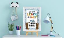 Load image into Gallery viewer, "We Are Learn-it-alls" Digital Artwork, Instant Download