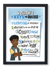 Load image into Gallery viewer, Keys to Success Wall Art for Kids, Instant Download