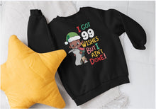 Load image into Gallery viewer, 99 Wishes Kids Christmas Sweatshirt