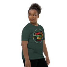 Load image into Gallery viewer, Juneteenth 1865 Kids Youth T-shirt dark green