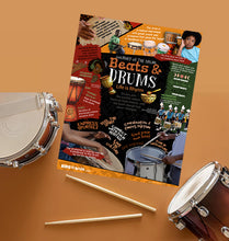 Load image into Gallery viewer, Beats and Drums Poster 18x24 inches
