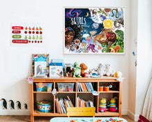 Load image into Gallery viewer, Swirls All Around Kids Poster 24x18 inches