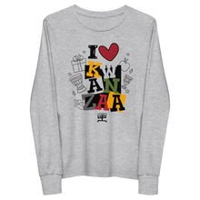 Load image into Gallery viewer, Kwanzaa Long Sleeve Kids Unisex grey