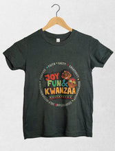 Load image into Gallery viewer, Kwanzaa Kids T-shirt Unisex "Joy, Fun &amp; Kwanzaa"
