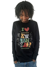 Load image into Gallery viewer, Kwanzaa Long Sleeve Kids Unisex black
