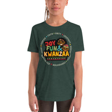 Load image into Gallery viewer, Kwanzaa Kids T-shirt Unisex "Joy, Fun &amp; Kwanzaa"
