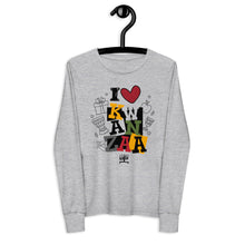 Load image into Gallery viewer, Kwanzaa Long Sleeve Kids Unisex grey
