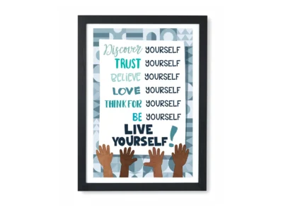 Live Yourself - Motivational Poster for Kids