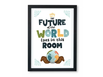 The Future of the World - Motivational Poster for Kids