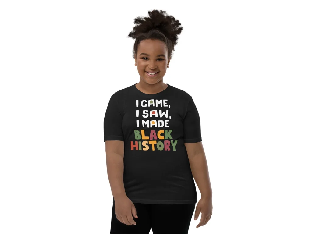 I Came I Saw I Made Black History - Kids T-Shirt