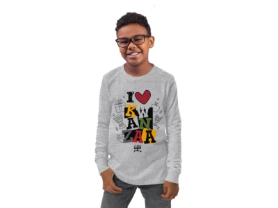 I Love Kwanzaa - Grey Long Sleeve