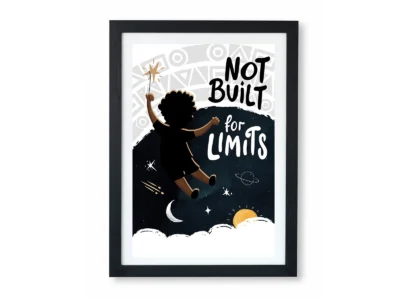 No Limits - Inspirational Poster for Kids